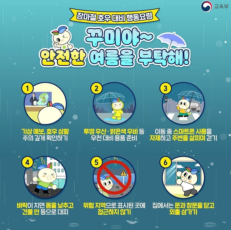 장마철 호우 대비 요령