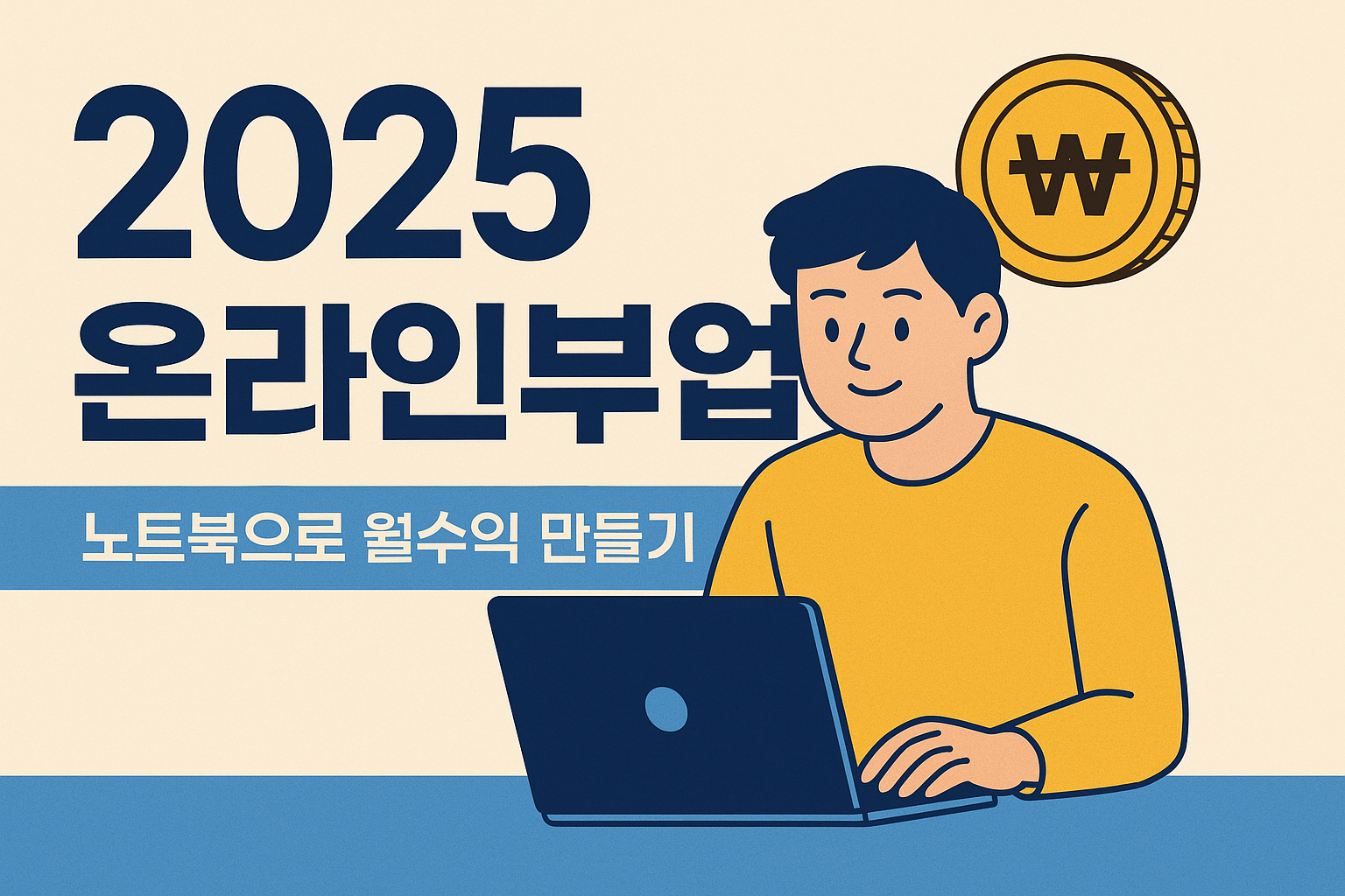 지금 시작하는 2025년 온라인 부업, 노트북 하나로 월수익 만들기