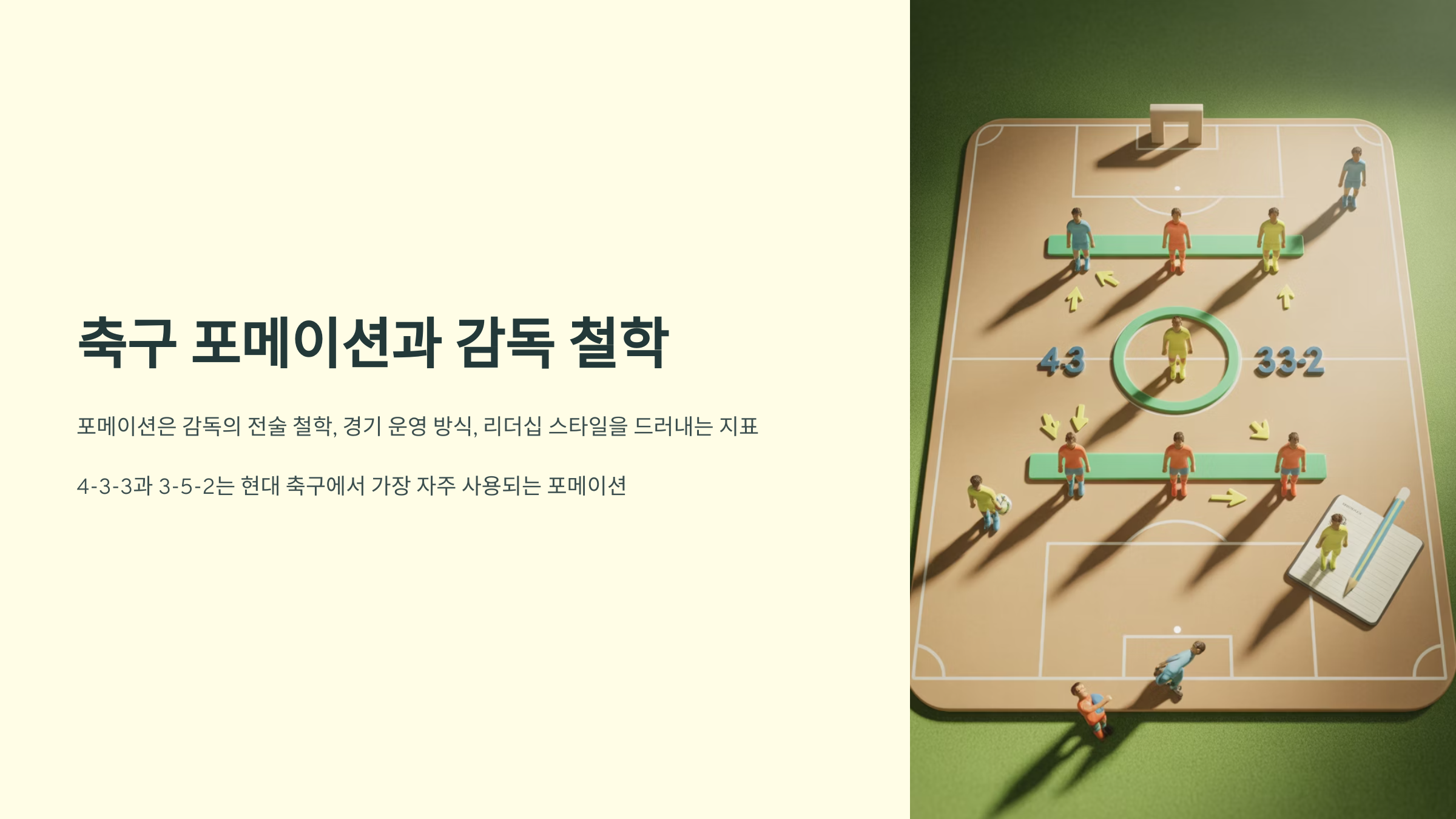 전술 포메이션 구분