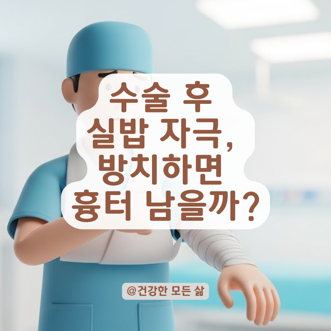 수술 후 실밥 자극 방치 시 우려되는 상황과 올바른 대처법 알아보기