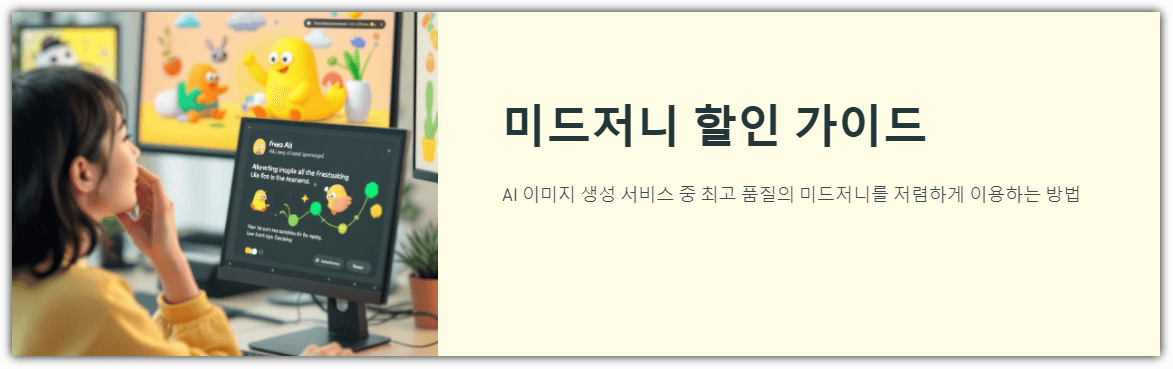 미드저니 가격할인 가이드