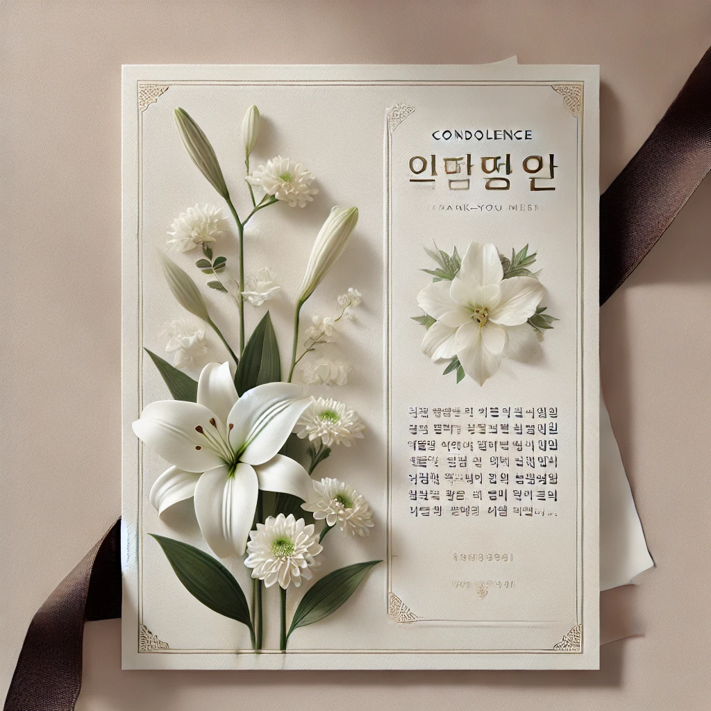 조문답례 이미지