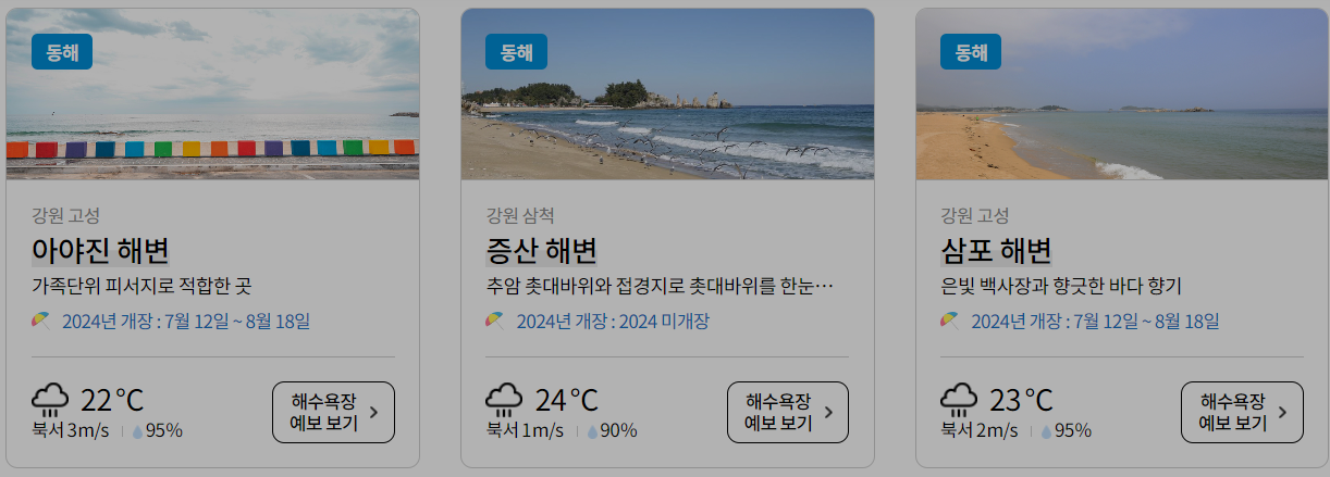 해수욕장 개장