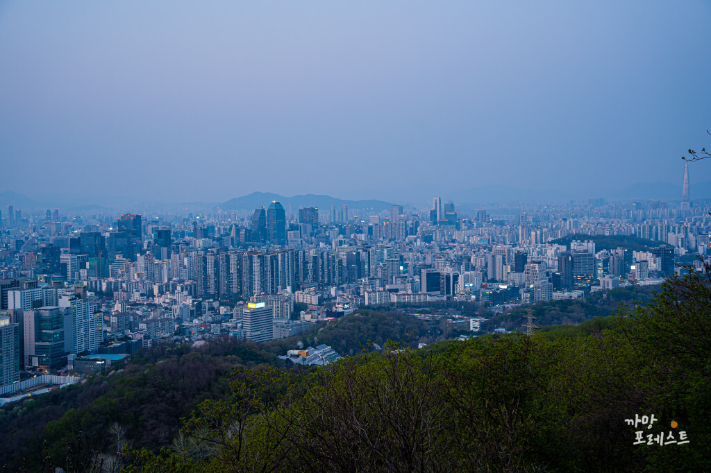 우면산 정상 풍경