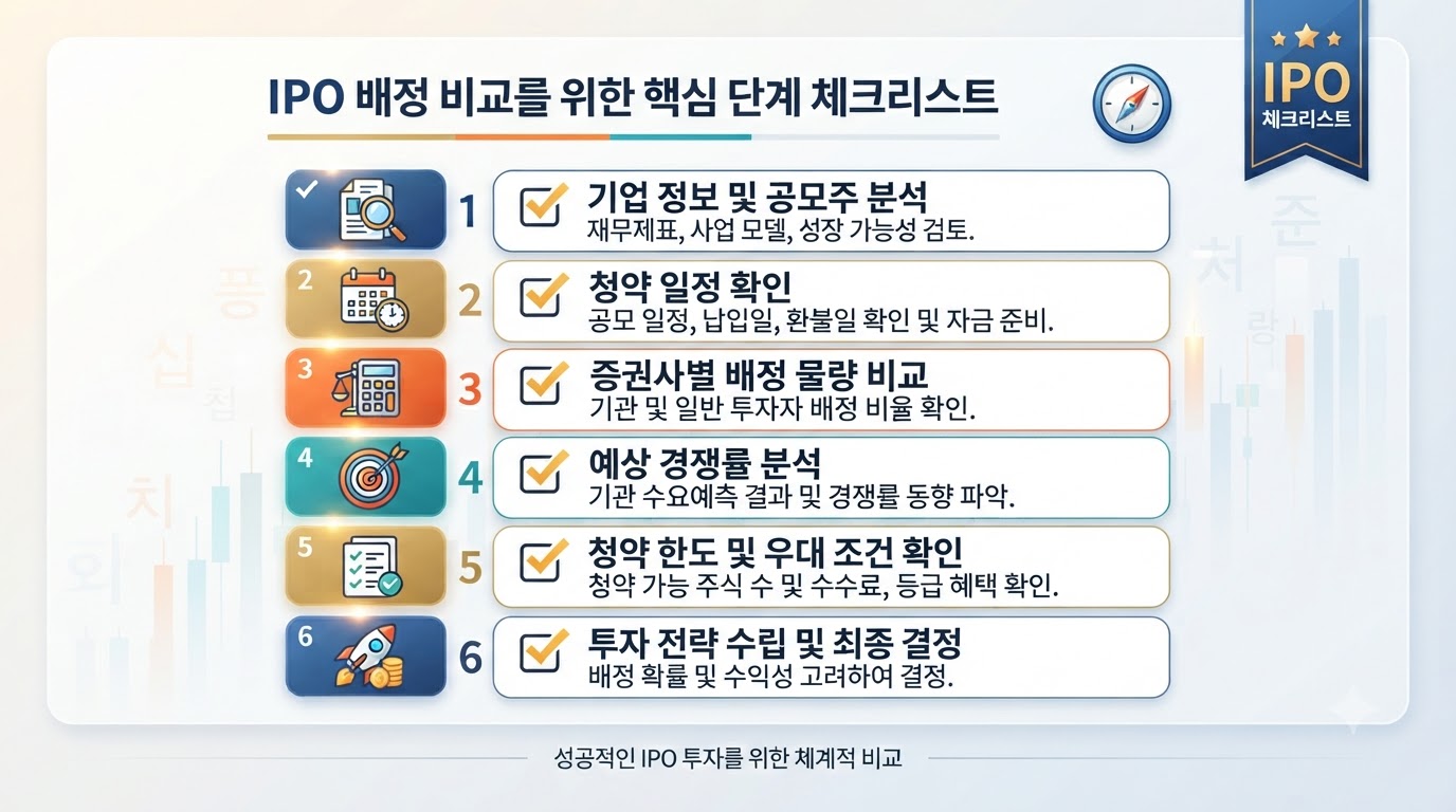 공모주 청약 전 반드시 확인해야 할 균등 및 비례 배정 최종 체크리스트