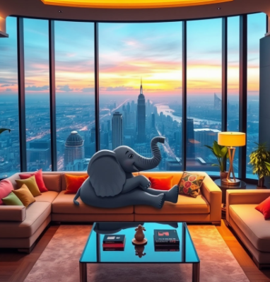 펜트하우스 코끼리 영화그림