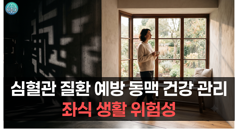 심혈관 질환 예방 동맥 건강 관리법 - 좌식 생활 위험성과 혈관 탄력 유지 가이드