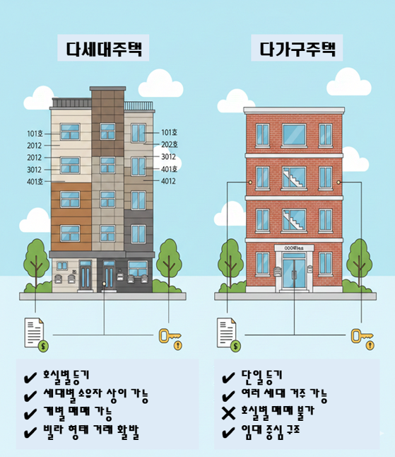 다가구주택 vs 다세대주택, 헷갈리면 큰일 납니다