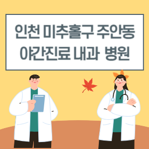 미추홀구 주안동 야간진료 내과 병원 리스트 (18시 이후 늦게까지하는 병원)