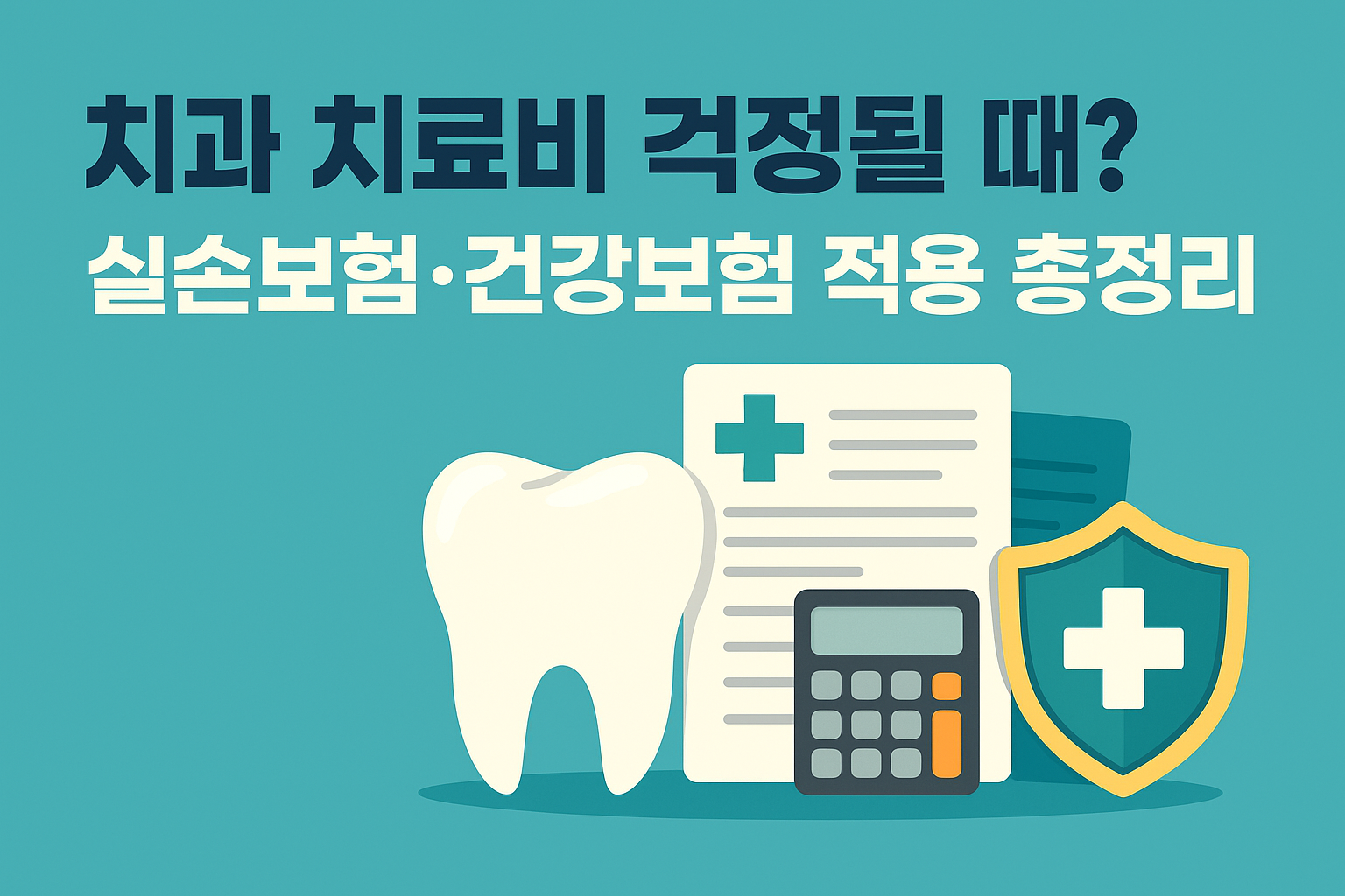 치과 치료비 걱정될 때? 실손보험&middot;건강보험 적용 총정리