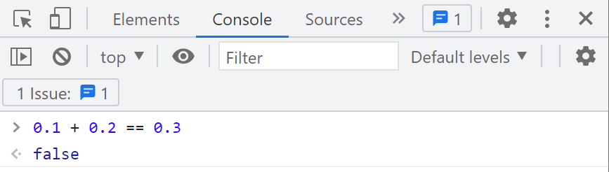 0.1-+-0.2가-0.3과-같냐고-물어보니&#44;-아니라고(false)-대답해줍니다.