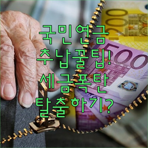 국민연금 추납 및 체납 보험료 소득공..