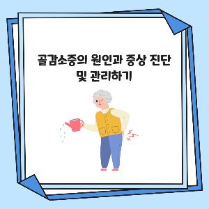 골감소증의 원인과 증상 진단 및 관리하기
