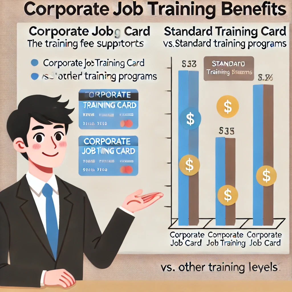 기업 직업훈련카드와 기존 직업훈련 제도의 훈련비 지원 혜택 비교 그래프
