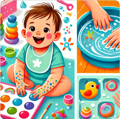 오감 자극 놀이 이미지