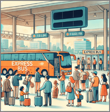 부산 고속버스터미널 시간표 확인