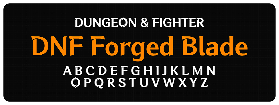 영문, 던파연단된칼날 Bold