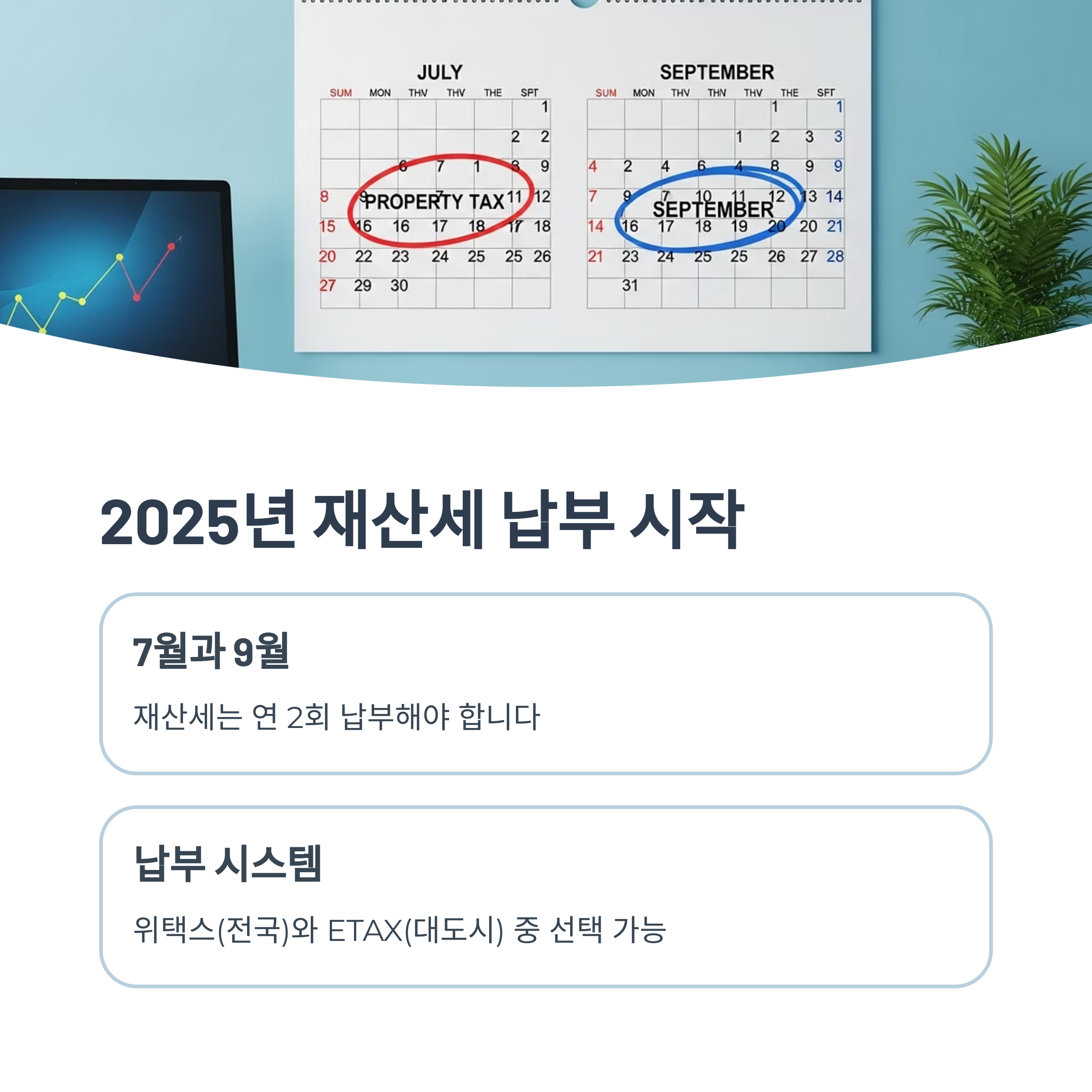 2025년 재산세 납부 시작