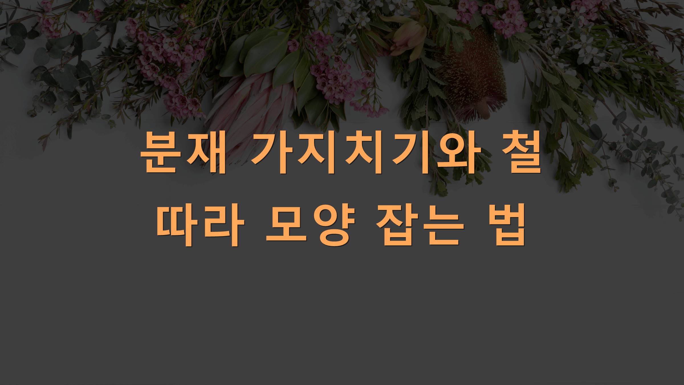 분재 가지치기와 철 따라 모양 잡는 법