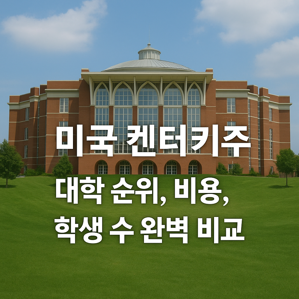 미국 대학 순위-켄터키주 대학 순위, 비용, 학생 수 완벽 비교 이미지