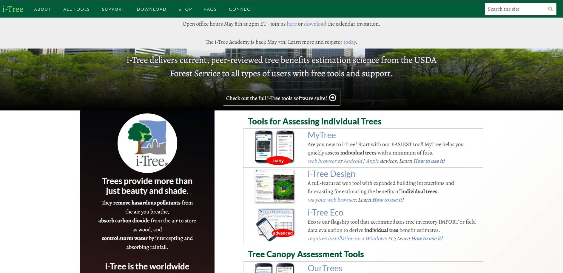 녹지 기능을 수치화하는 AI 기반 도시조경 분석 도구:i-tree