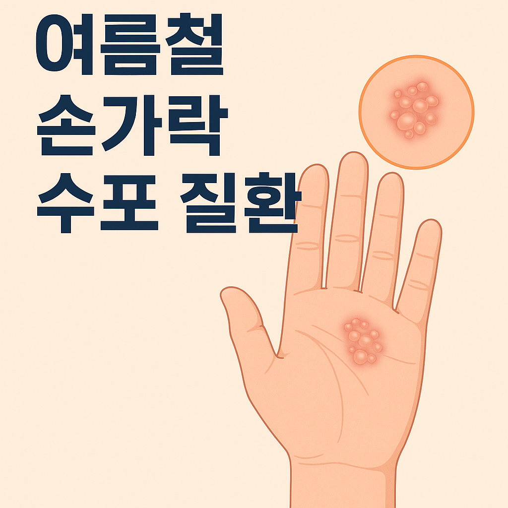 여름철 손가락 수포 질환