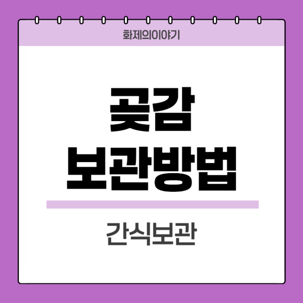 곶감보관방법