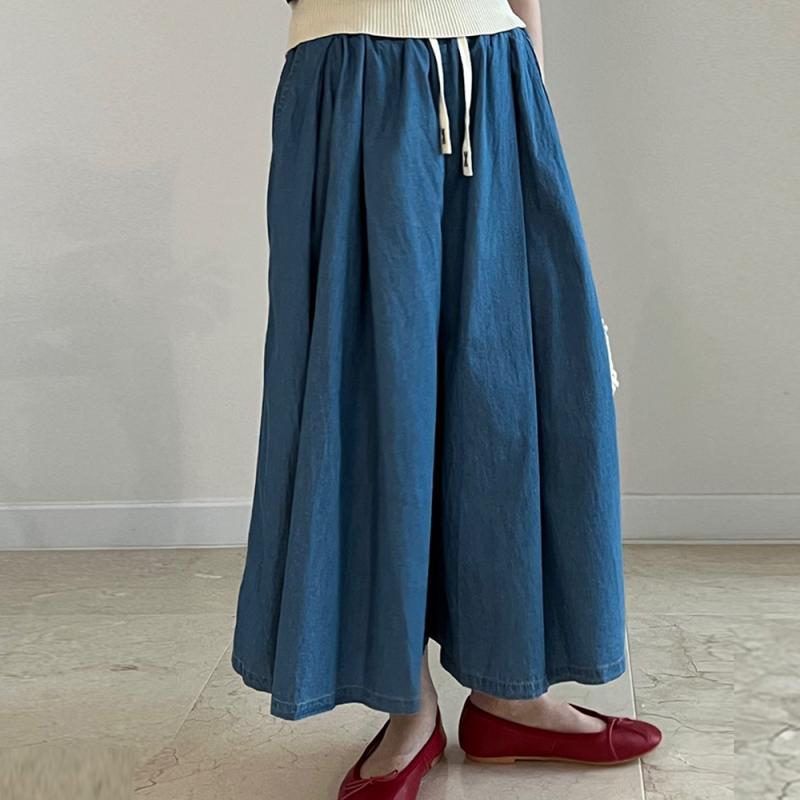 청치마바지 데님치마바지