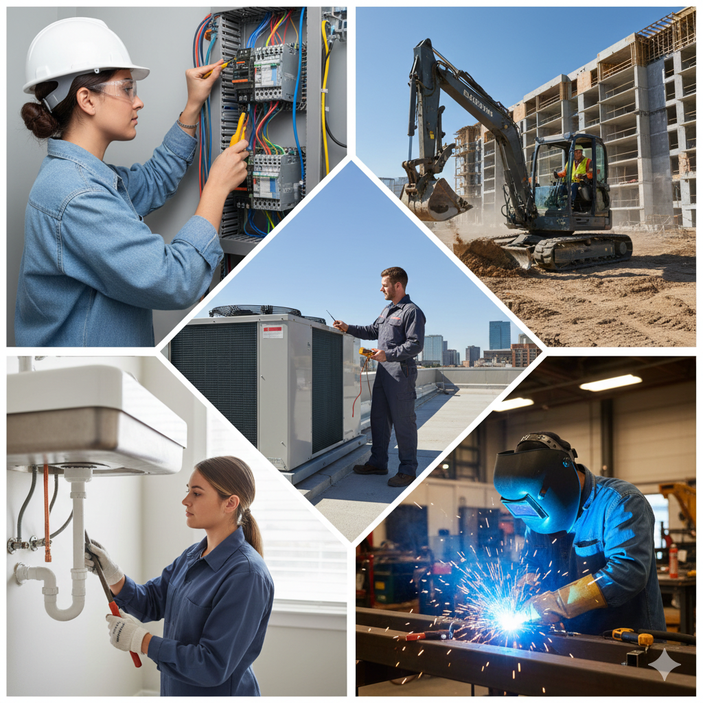 책상 위 일자리 의미 없다 — 美 청년들, AI 대신 공구를 잡다