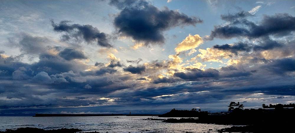 제주 법환바다 일몰