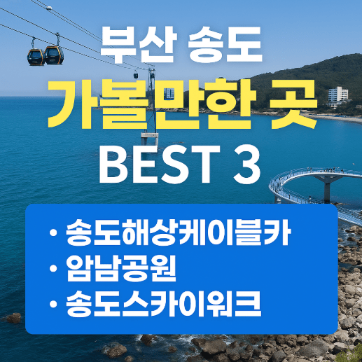 부산 송도 가볼만한 곳 BEST 3 – 바다 위 산책과 힐링이 있는 코스