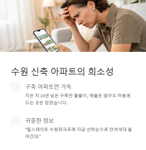 수원 신축 아파트의 희소성