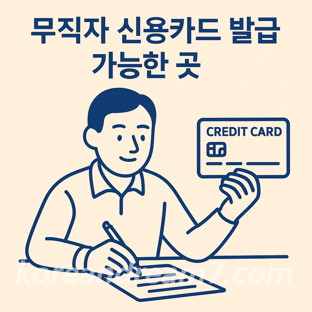 무직자도 가능한 신용카드 발급처와 발급 조건 총정리