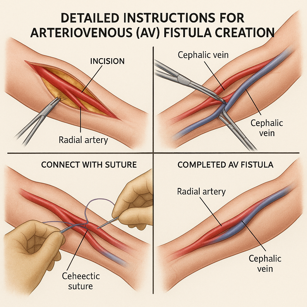 동정맥루 수술에 대한 상세 지침