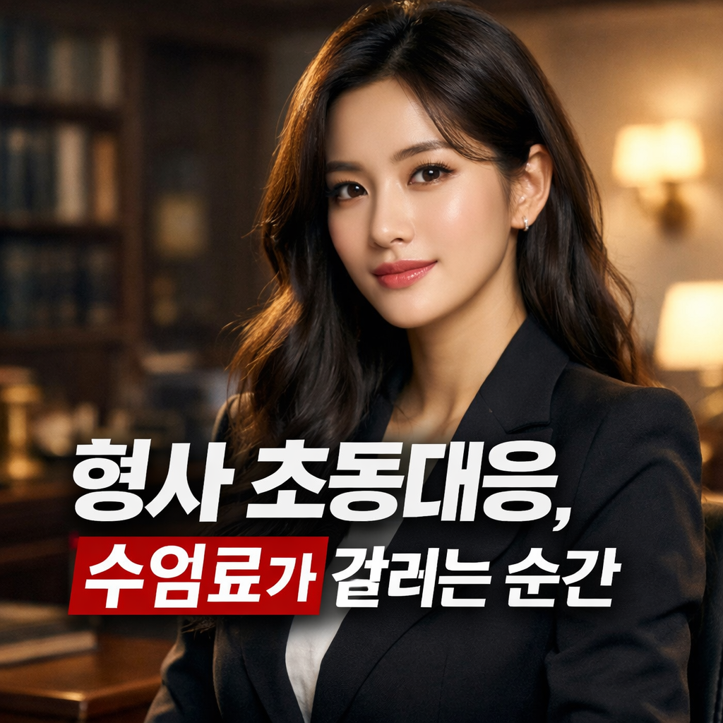 형사 초동대응, 수임료가 갈리는 순간