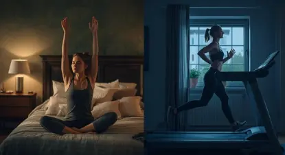 요가하는-사람과-러닝하는-사람