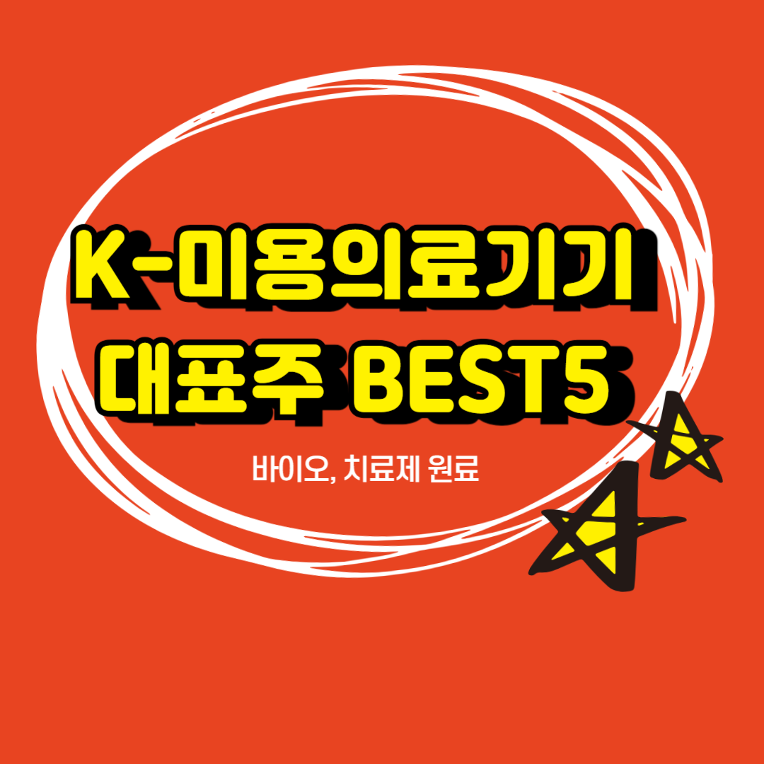 K뷰티 미용의료기기 대표주 BEST5