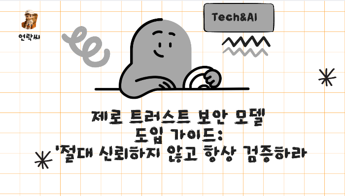 제로 트러스트 보안 모델 도입 가이드: '절대 신뢰하지 않고 항상 검증하라