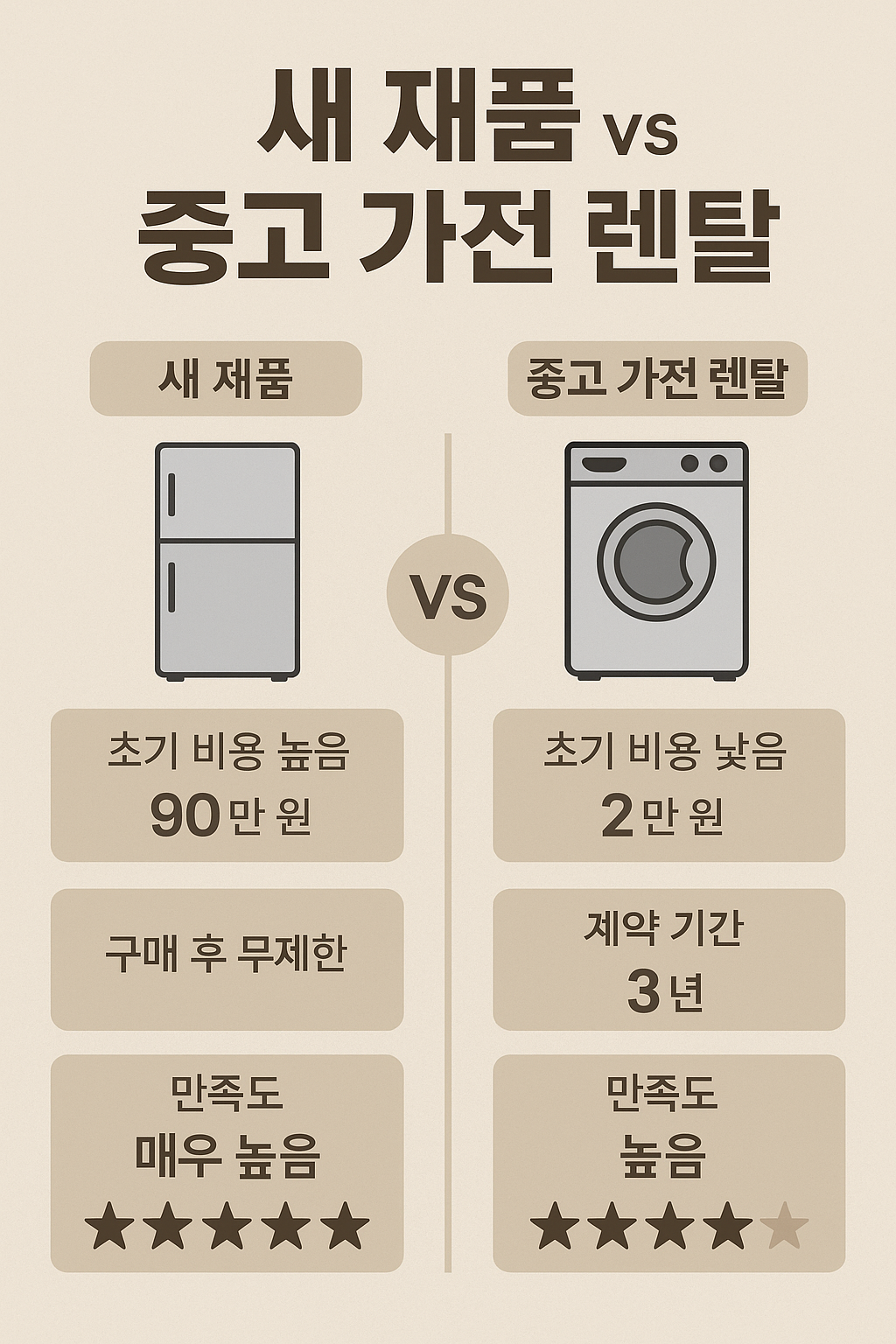 새가전vs중고가전 후기