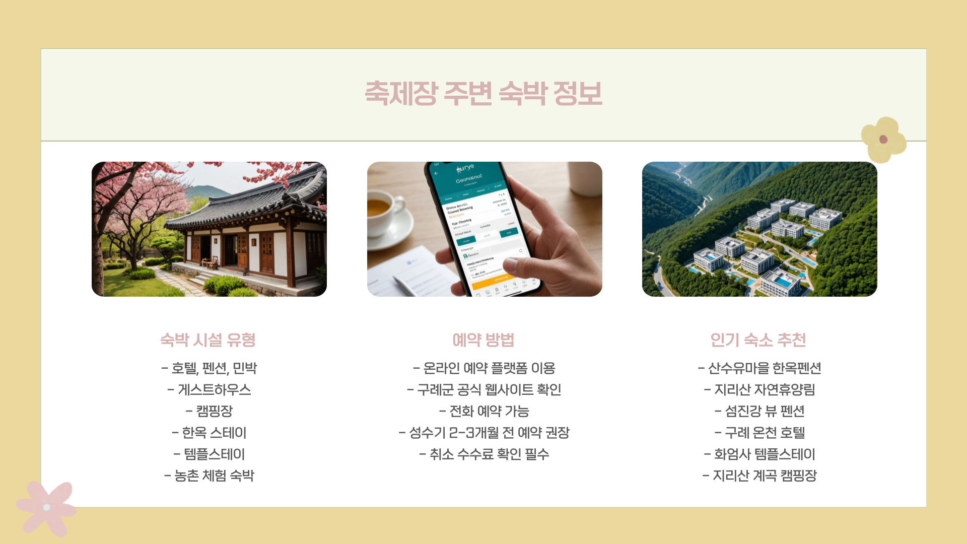 2025 구례 산수유꽃축제 일정 및 개화 시기