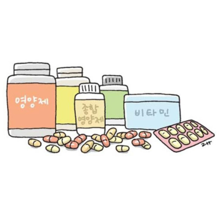 인셀덤-라이프닝-딥톡스-딥톡플러스-영양제와-함께-다른-영양제가-정리되어있는-모습