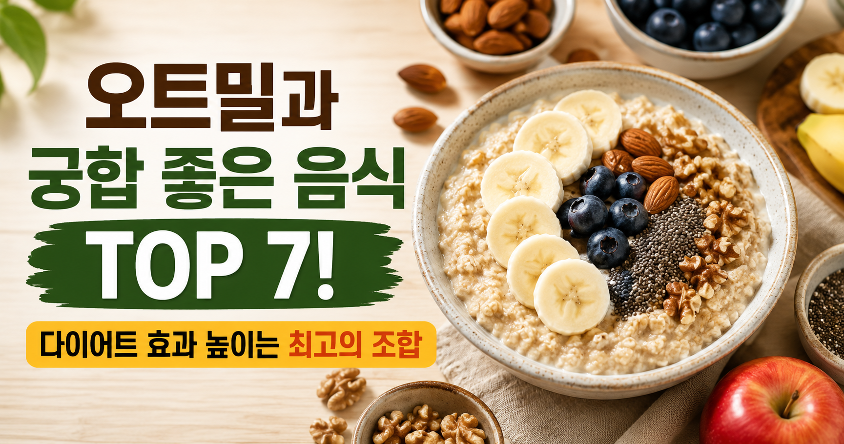 오트밀과 궁합 좋은 음식