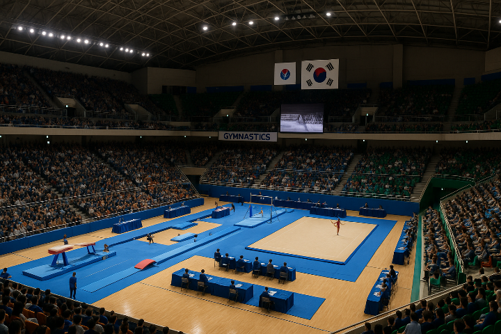 사직실내체육관 내부 전경