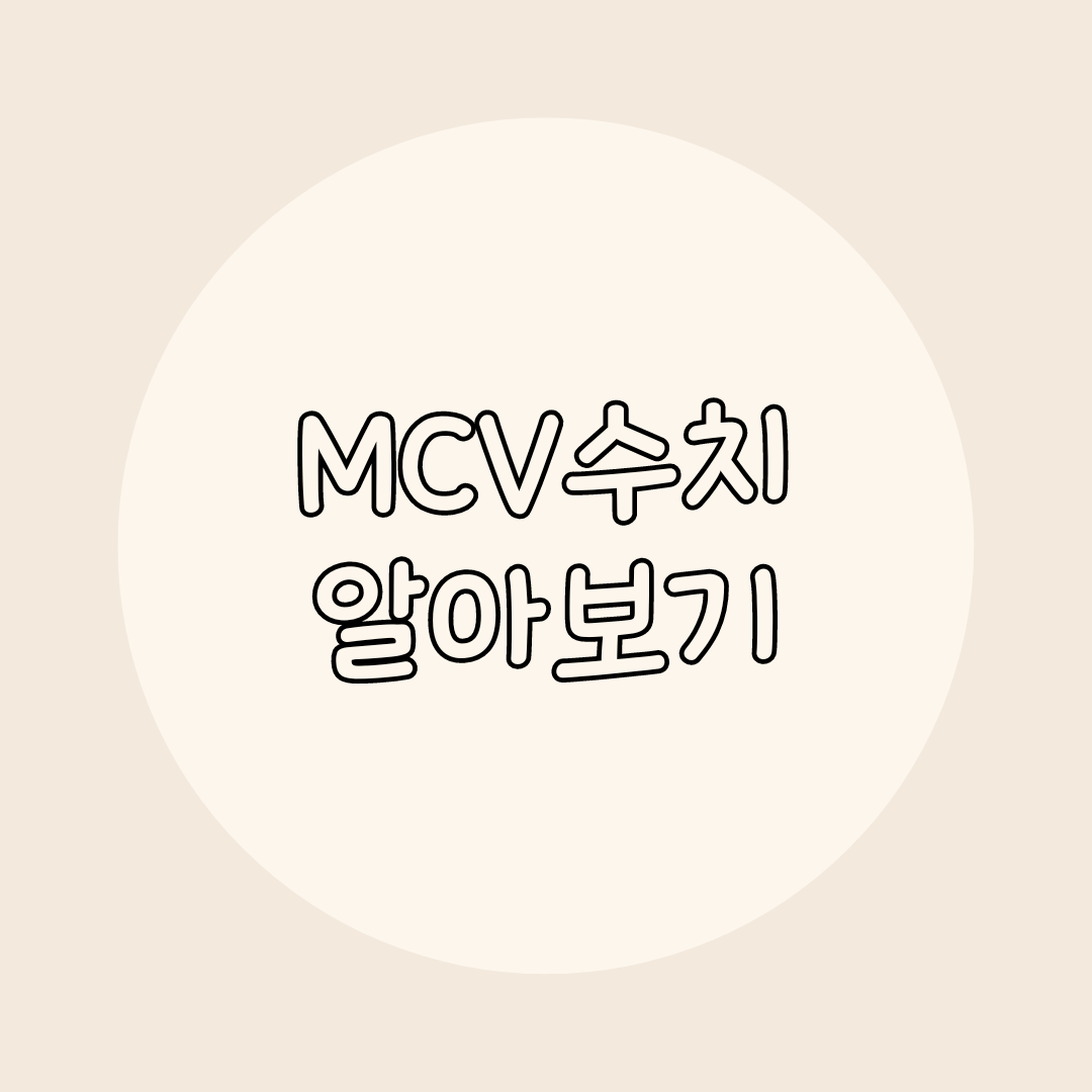 mcv수치