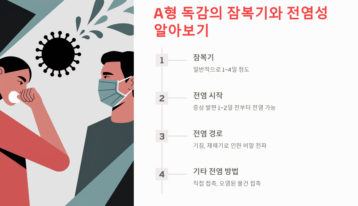 A형 독감의 잠복기와 전염성