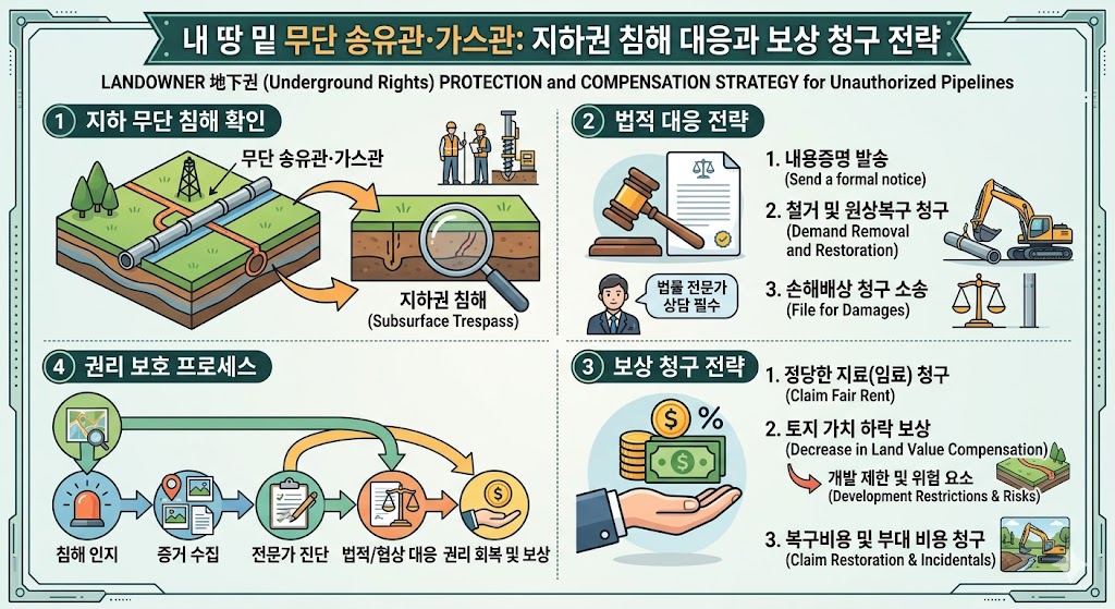 무단 송유관, 가스관 보상전략