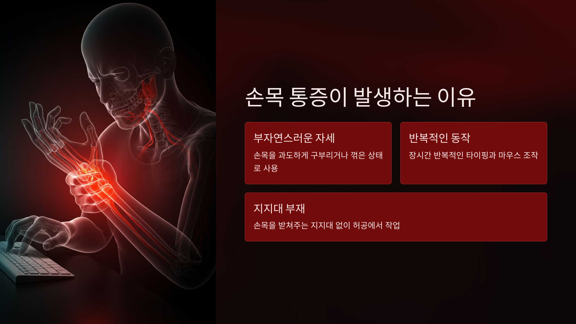 손목 통증이 발생하는 이유