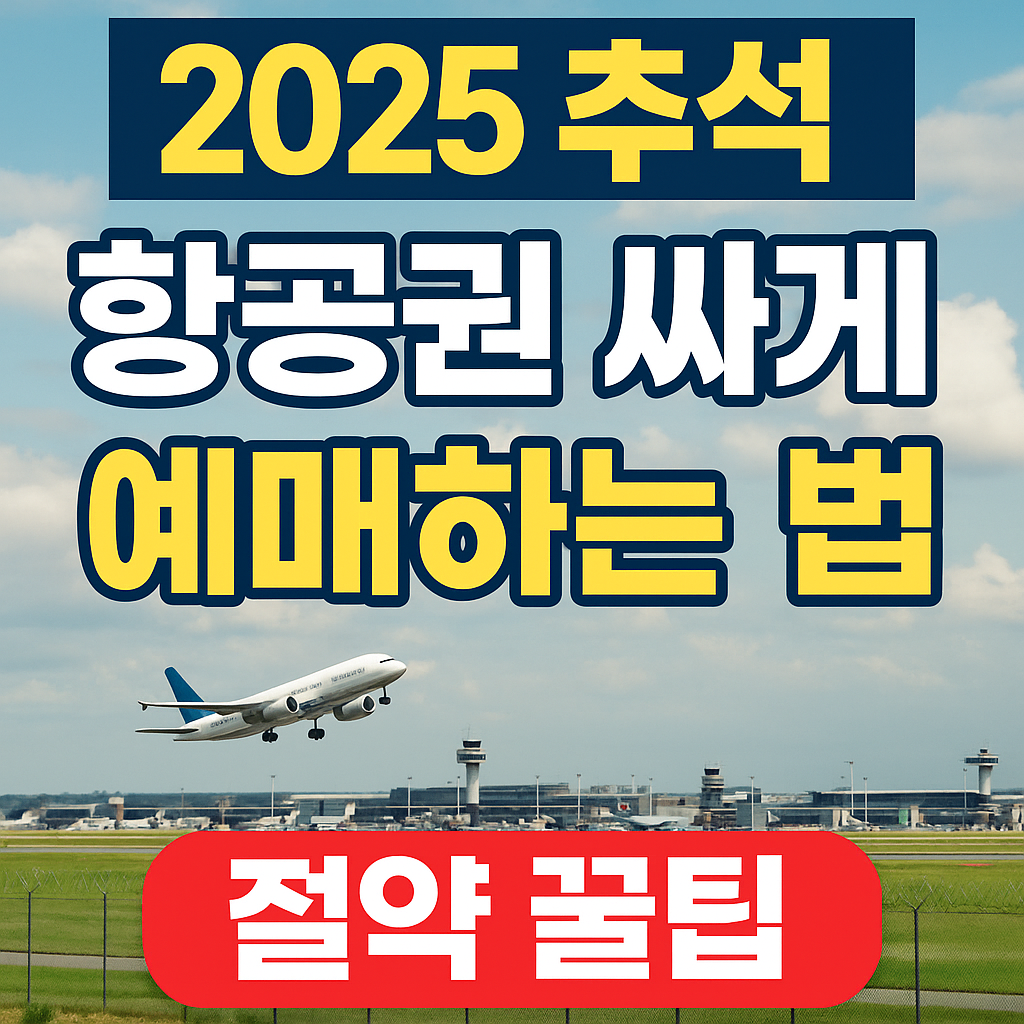 2025 추석 항공권 가격 절약