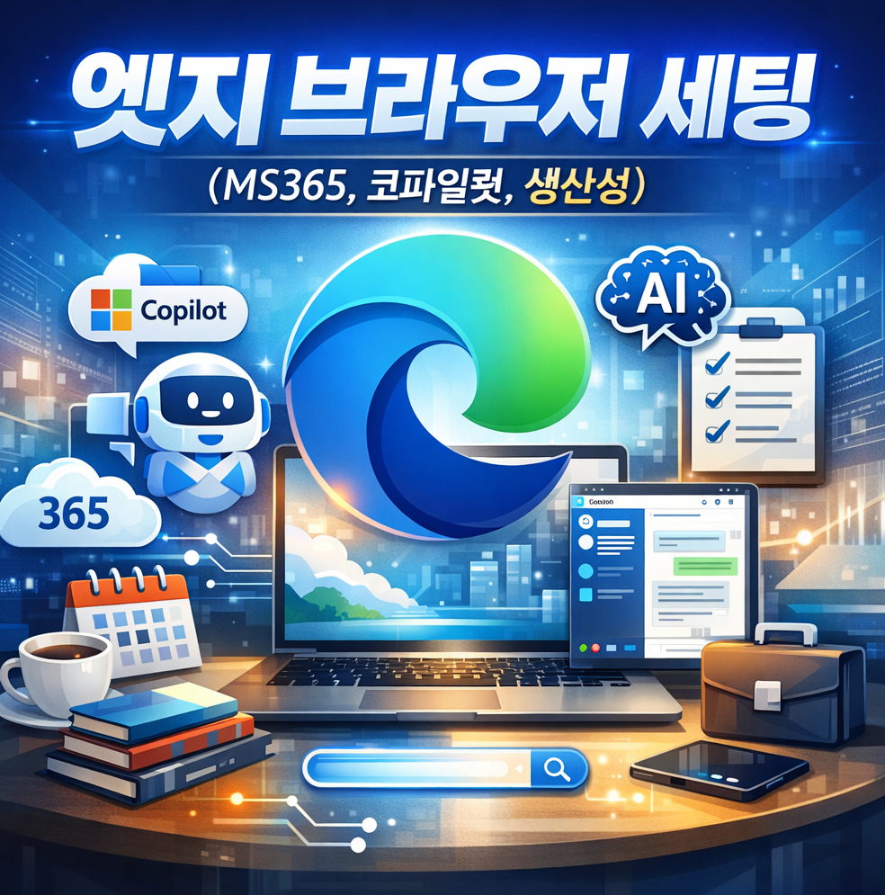 엣지 브라우저 세팅 관련 사진