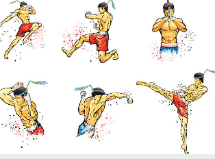 무에타이 킥복싱 차이점